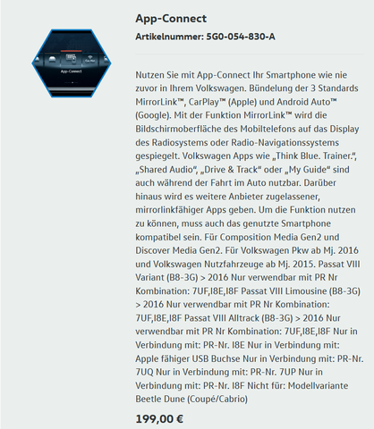 App Connect VW Auto Ludwig Salzgitter